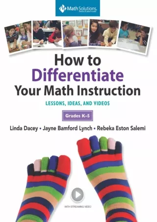 ePUB  How to Differentiate Your Math Instruction Grades K 5 Multimedia