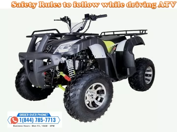 safety rules to follow while driving atv