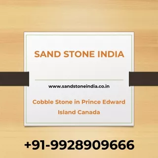 Cobble Stone in Prince Edward Island Canada - Sand Stone India