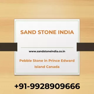 Pebble Stone in Prince Edward Island Canada - Sand Stone India