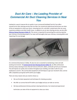 Duct Air Care