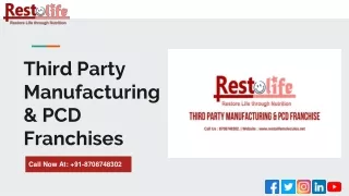 third party manufacturing pcd franchises