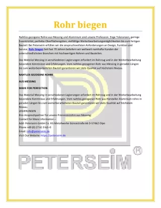 rohr biegen
