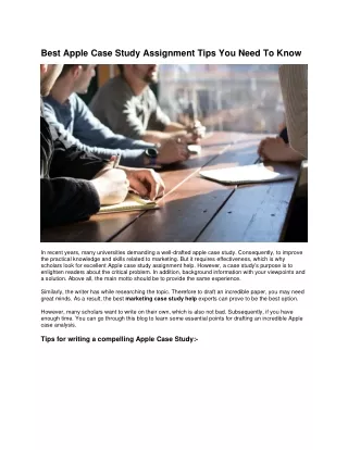 best apple case study assignment tips you need