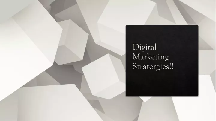 digital marketing stratergies