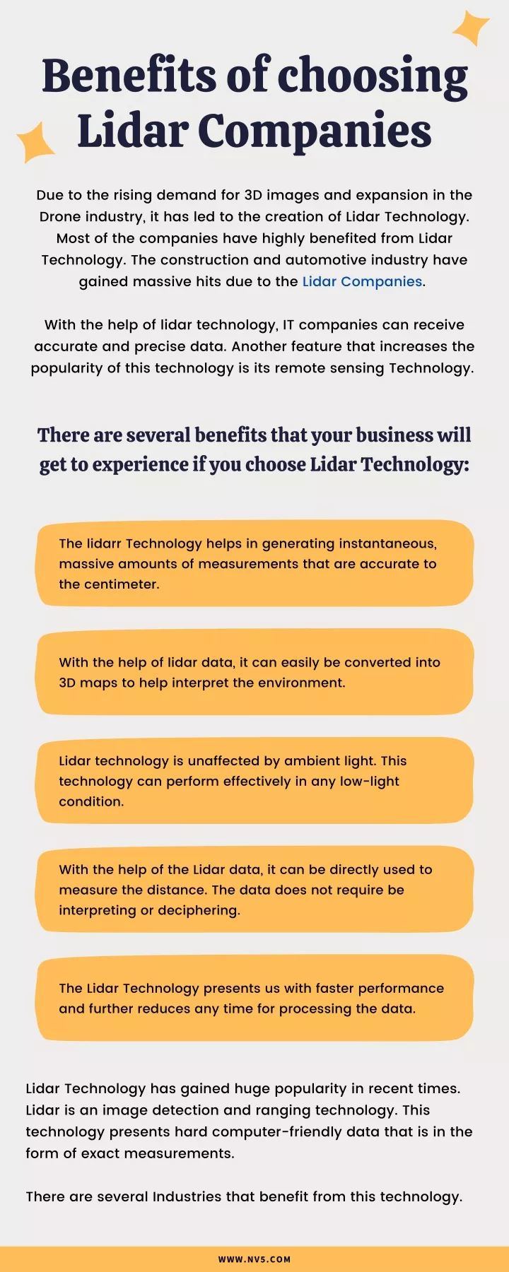 benefits of choosing lidar companies