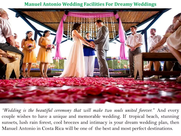 manuel antonio wedding facilities for dreamy