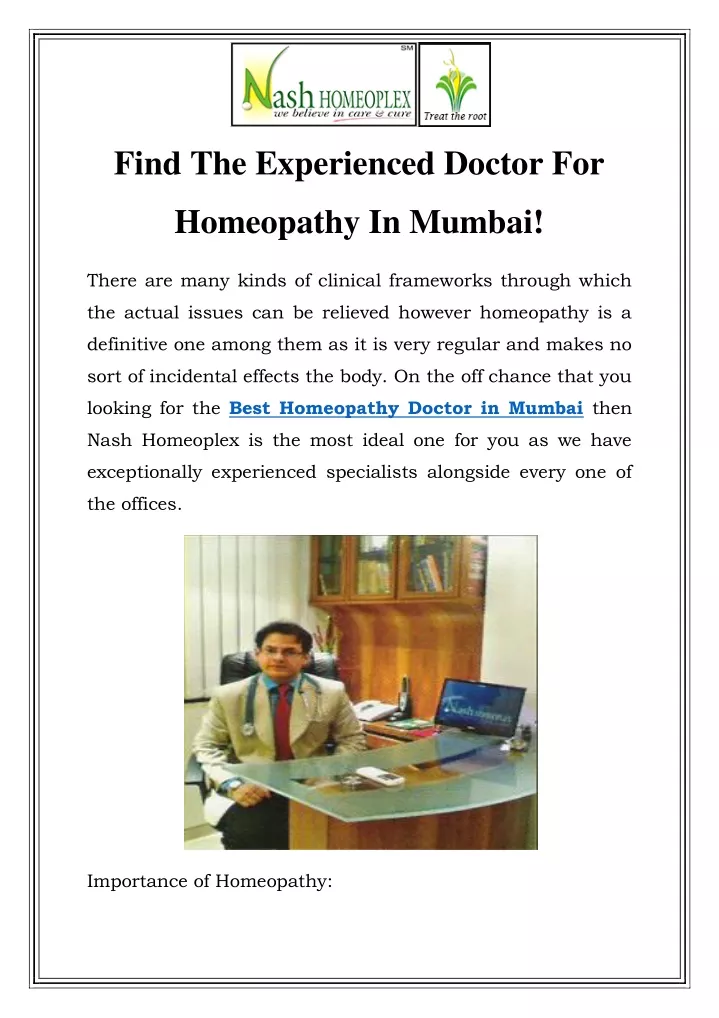 find the experienced doctor for