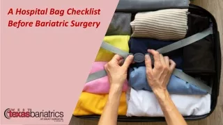What To Buy Before Bariatric Surgery: A Hospital Bag Checklist