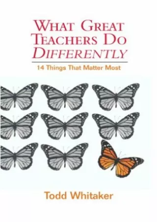eBOOK  What Great Teachers Do Differently 14 Things That Matter Most