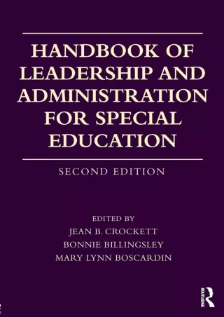 READ  Handbook of Leadership and Administration for Special Education