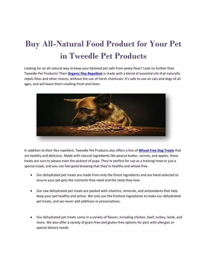 buy all natural food product for your