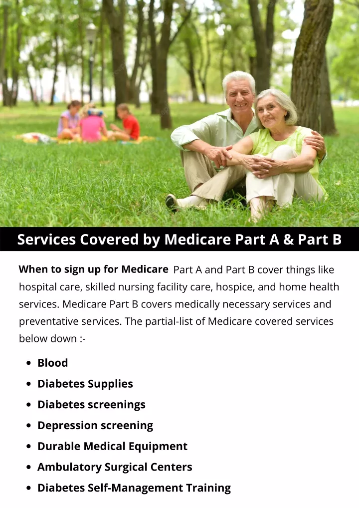 services covered by medicare part a part b