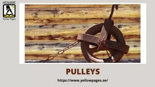 pulleys https www yellowpages ae