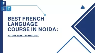 Best french language course in Noida: Future Labs Technology