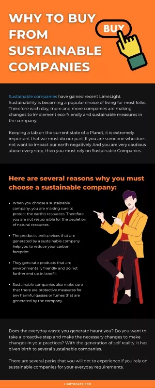 Why to Buy from sustainable companies