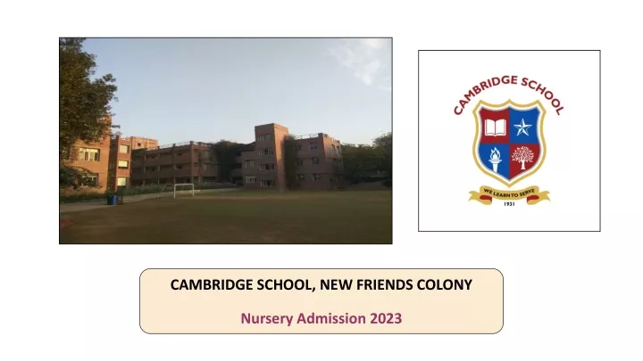 cambridge school new friends colony nursery
