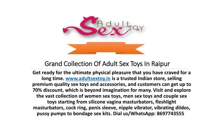 grand collection of adult sex toys in raipur