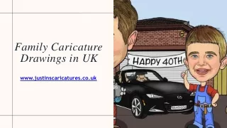 Family Caricature Drawings in UK