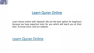 learn quran online