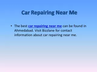Car Repairing Near Me