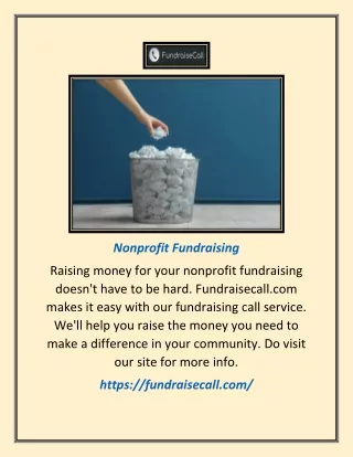 Nonprofit Fundraising | Fundraisecall.com