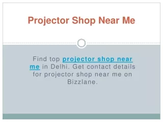 projector shop near me