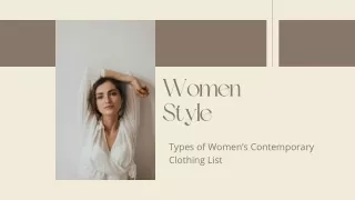 Women’s Contemporary Clothing