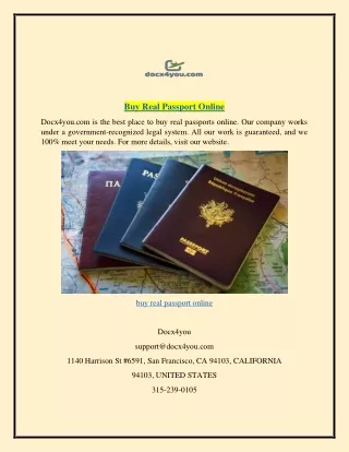 Buy Real Passport Online  Docx4you