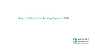 how to optimize your landing pages for seo