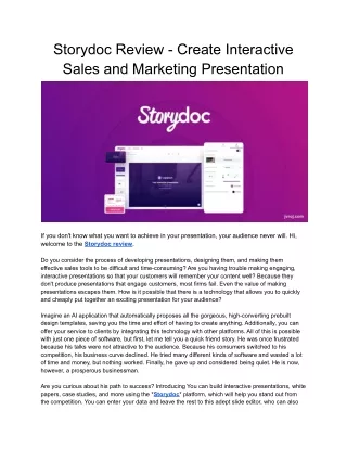 storydoc review create interactive sales