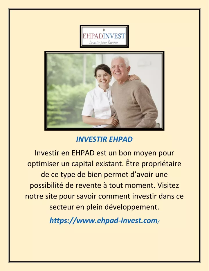 investir ehpad