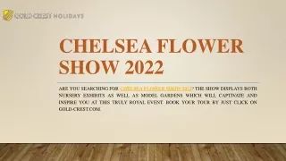 chelsea flower show 2022