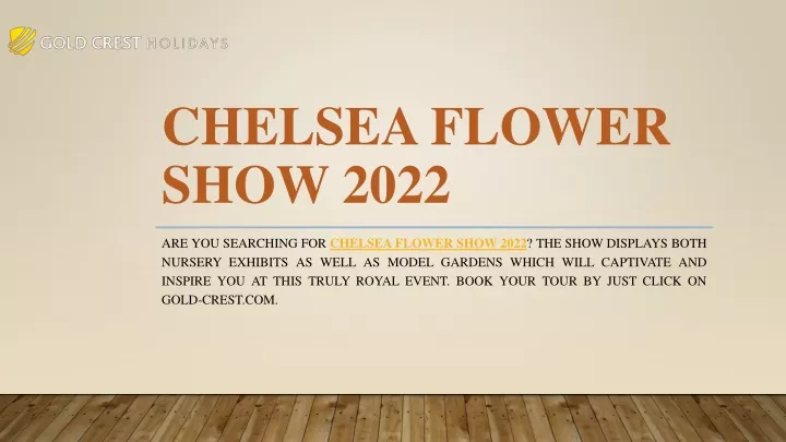 chelsea flower show 2022