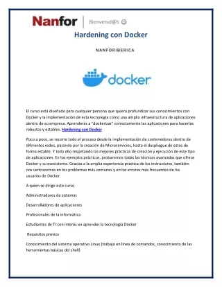 hardening con docker