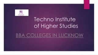 Bba Colleges In Lucknow | Tihs.edu.in