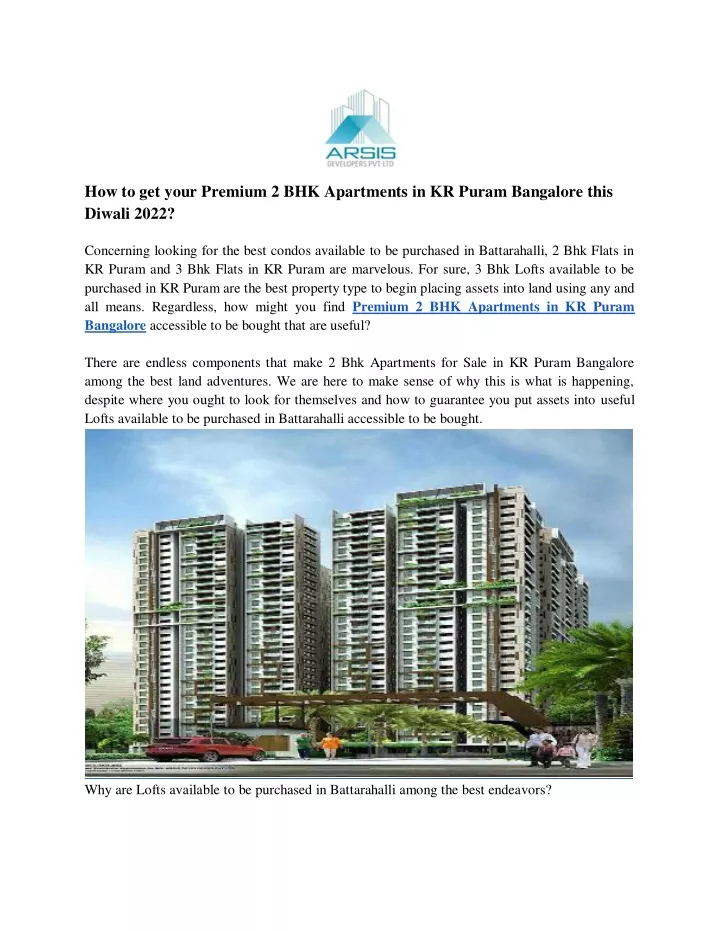 how to get your premium 2 bhk apartments