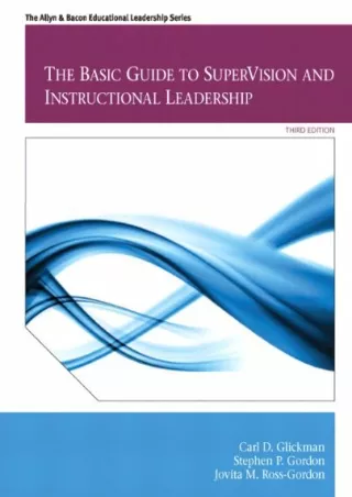 ePUB  Basic Guide to SuperVision and Instructional Leadership The Allyn