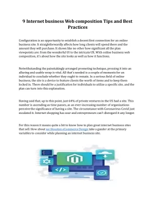 9 internet business web composition tips and best