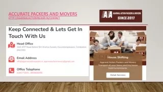 Accurate Packers And Movers
