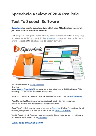 speechelo review 2021 a realistic