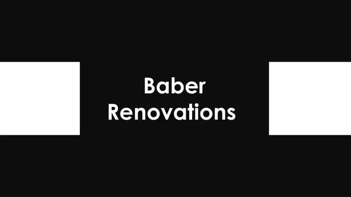 baber renovations