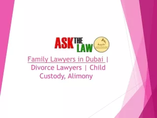 FAMILY LAWYERS IN DUBAI