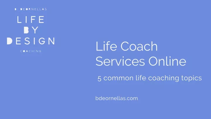 life coach services online