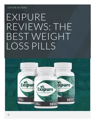 best weight loss pills EXIPURE REVIEWS