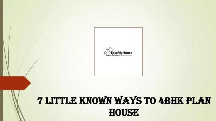 7 little known ways to 4bhk plan house