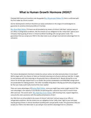what is human growth hormone hgh