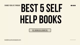 best 5 self help books