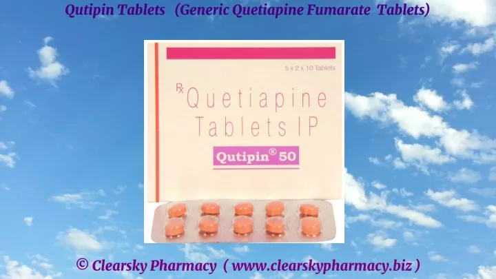 qutipin tablets generic quetiapine fumarate