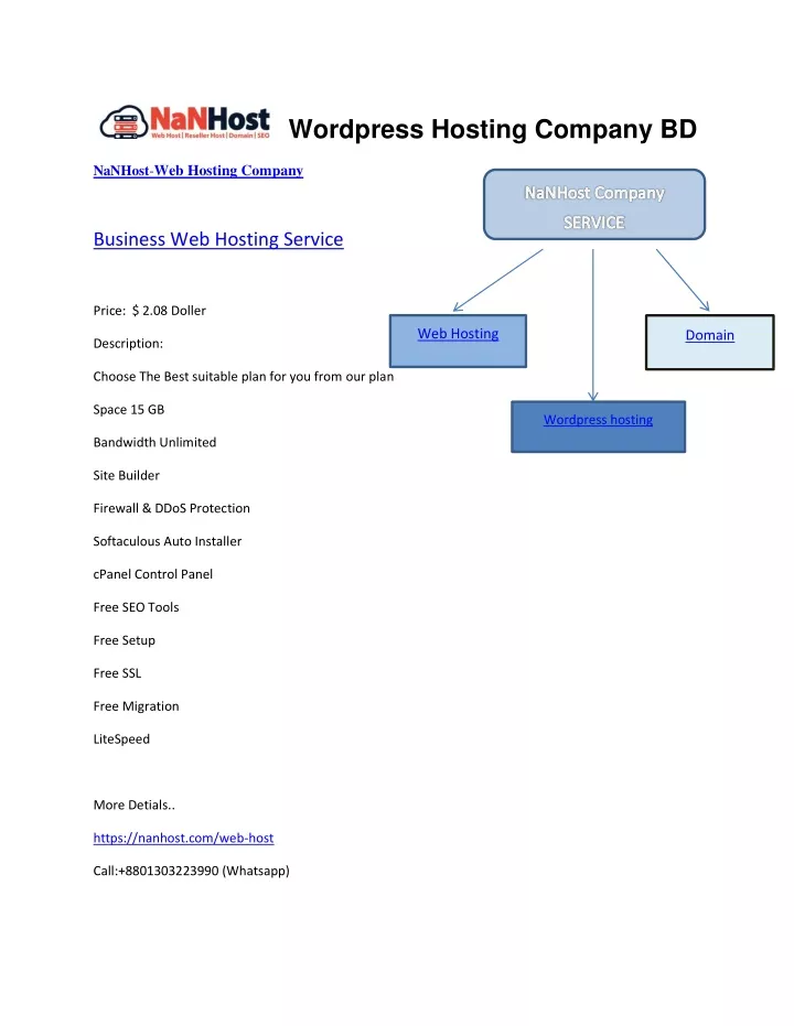 wordpress hosting company bd